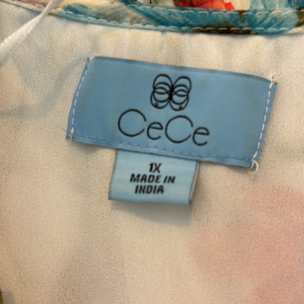Cece Floral Ruffle Print Blouse - Picture 2 of 6